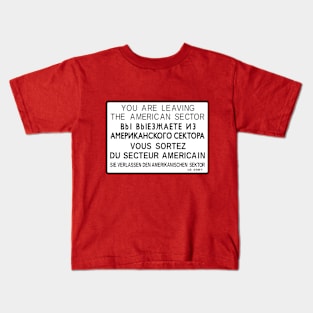 Checkpoint Charlie Kids T-Shirt